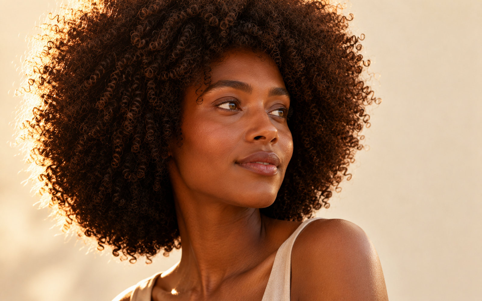 Cheveux frisés 3C, 4A